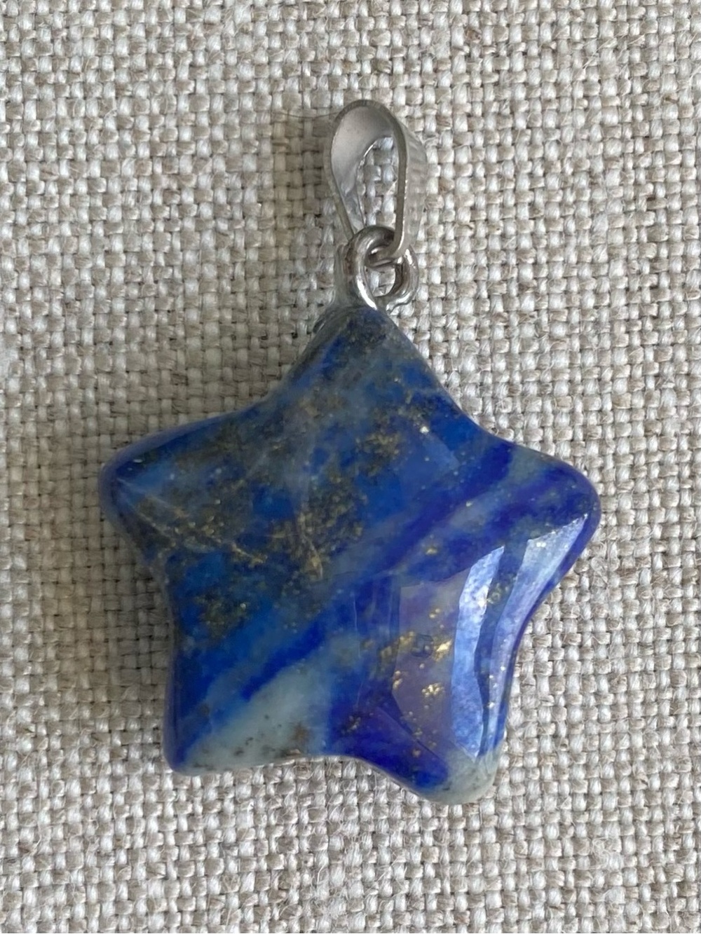 Lapis Lazuli Star Pendant Necklace - Picture 7 of 8